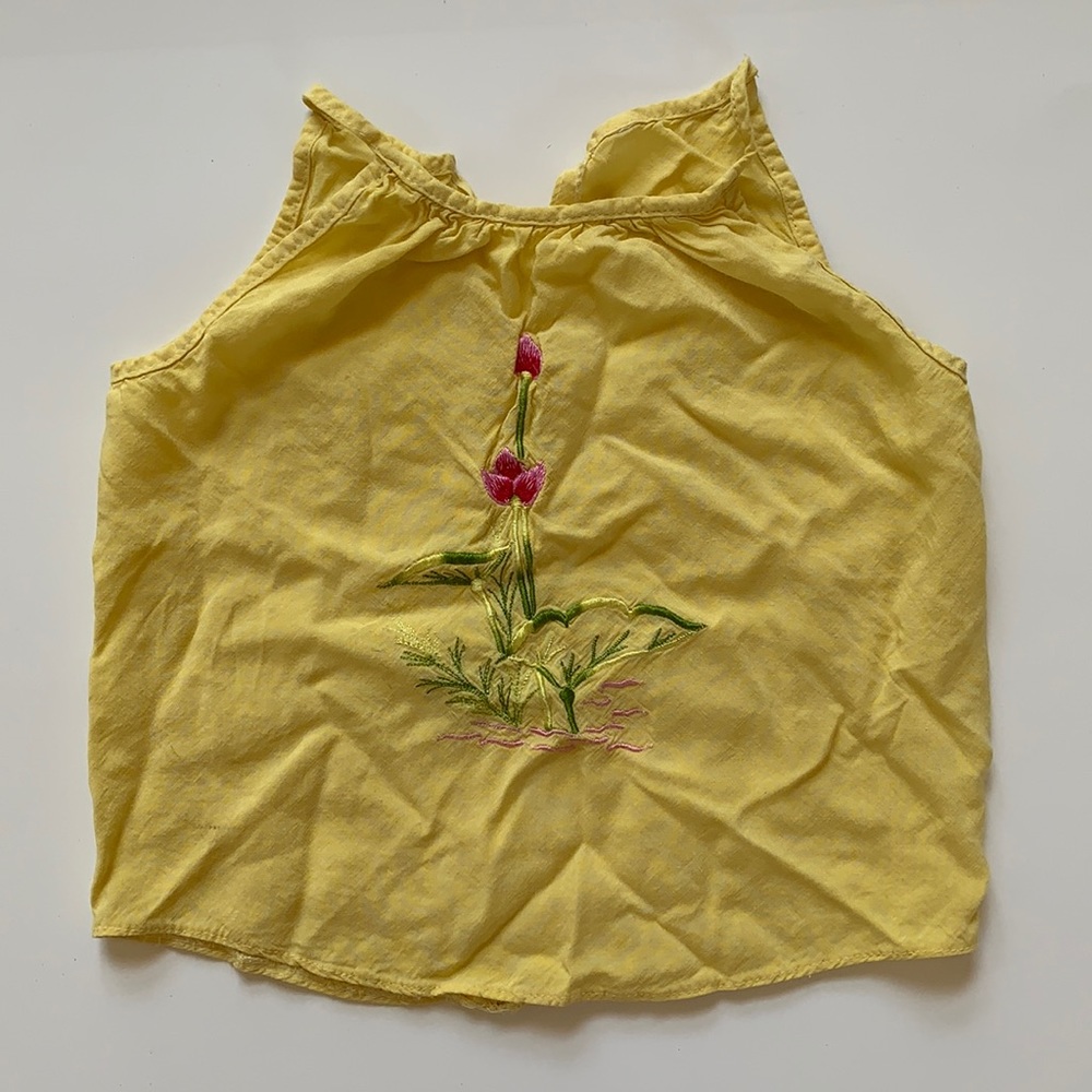 Girls’ Embroidered Halter Top